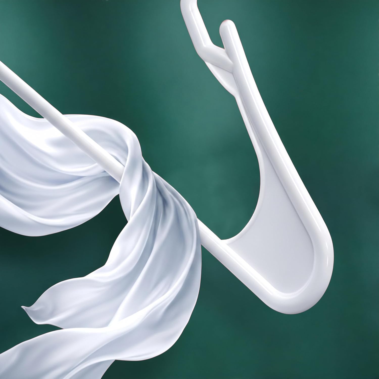 Utopia Home Plastic Hangers 50 Pack – Space Saving Clothes Hanger White | Durable & strong | Closet organizer & storage | Ideal for apartments. dorms & stocking stuffers - Image 7